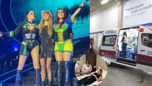Entre escalofríos y dolor, Anahí tuvo que salir del concierto en ambulancia: Esto es lo que se sabe