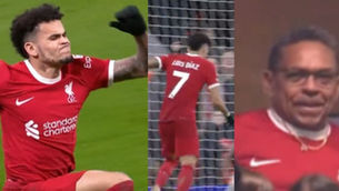Así celebró don ‘Mane’ el gol de su hijo Luis Díaz con el Liverpool: “La mejor imagen de