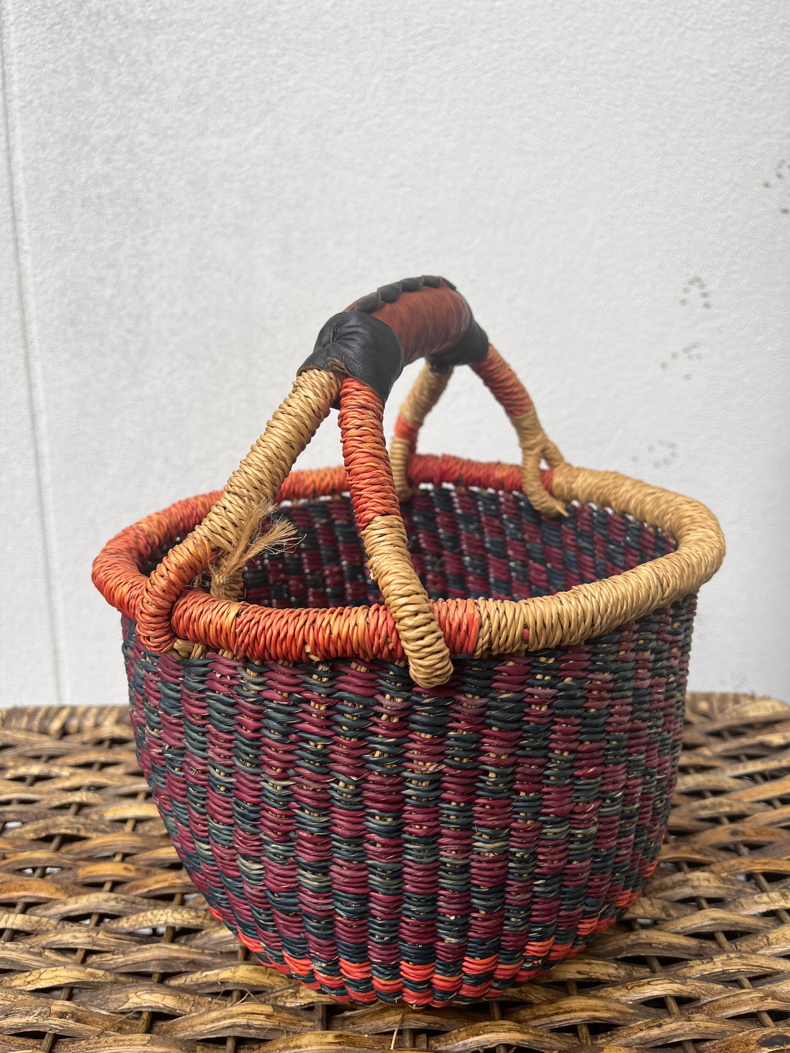 SOLD - Ghanaian Wicker Basket