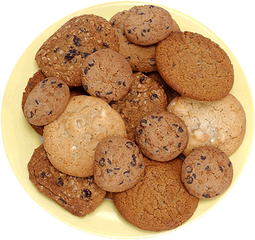 Cookies on plate