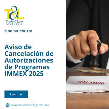 Aviso de Cancelación de Autorizaciones de Programas IMMEX 2025