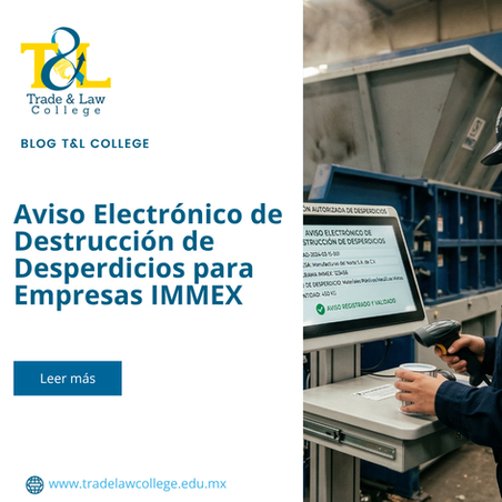 Aviso Electrónico de Destrucción de Desperdicios para Empresas IMMEX