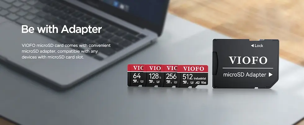 Thumbnail: VIOFO Micro SD Cards: 64GB, 128GB, 256GB, 512GB options