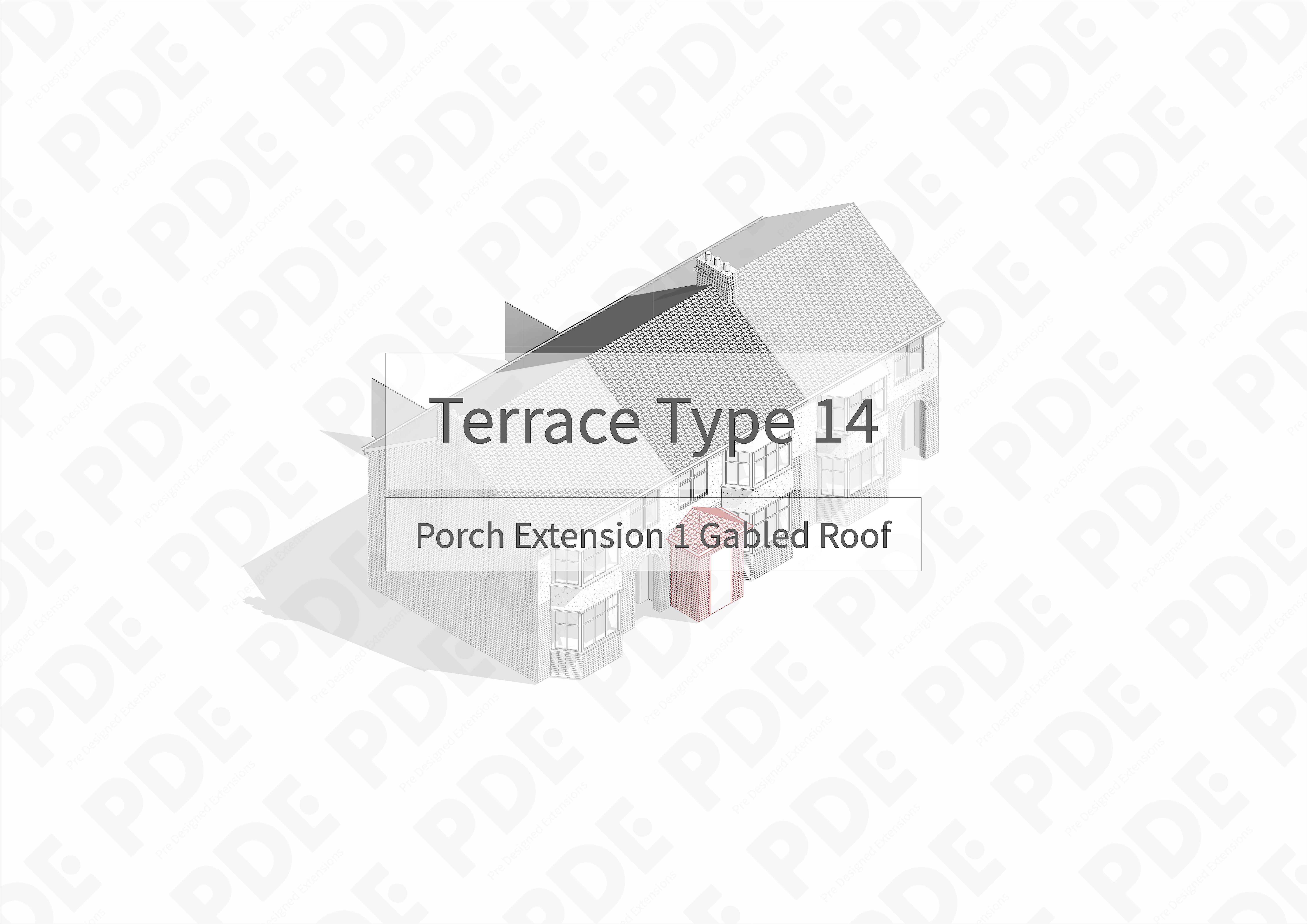 Terrace 14 Porch Extension 1 Gabled Roof