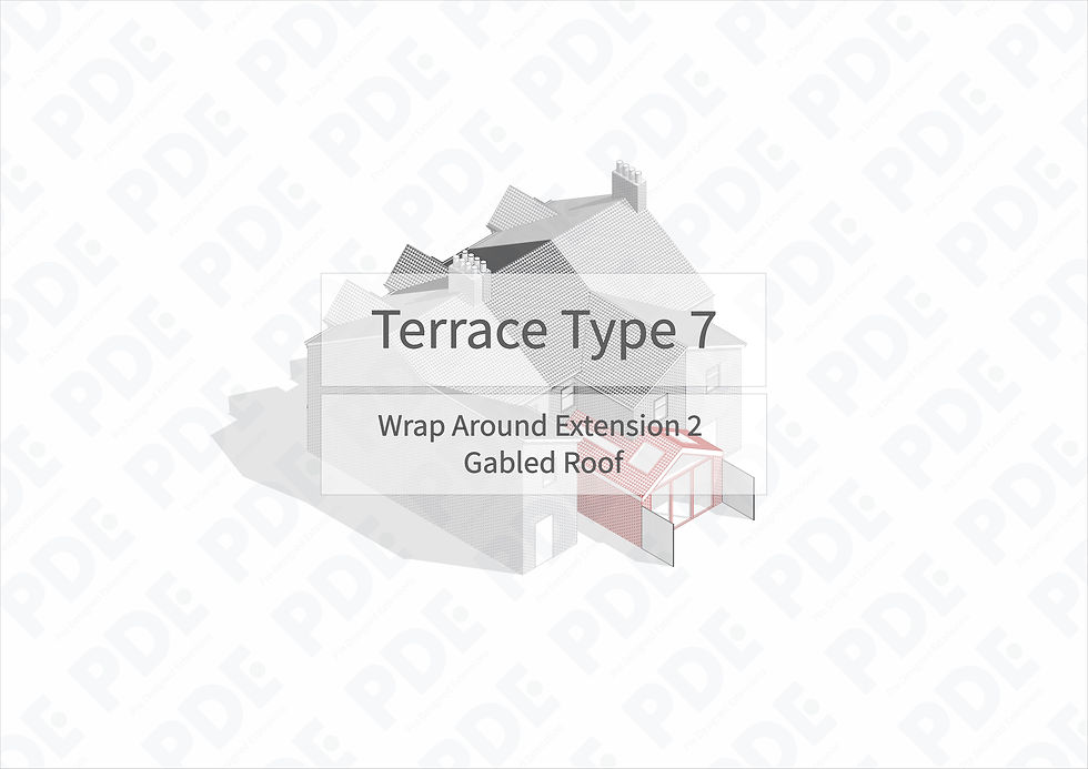 Terrace 7 Wrap Around Extension 2 Gabled Roof