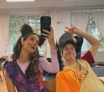 Paria und Mischa beim Fotoshooting zum neuesten HEUSCHRECK-Musical "JOLA und JULiUS"