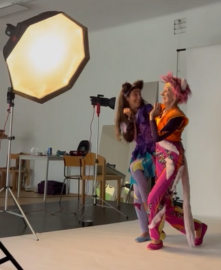 Paria und ANNA beim Footoshooting zu "JOLA und JULiUS"