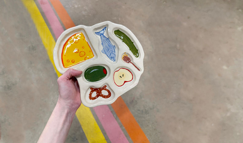 ceramic cheese plate