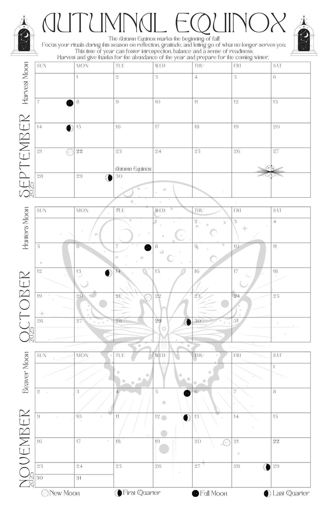 Autumnal Fall Equinox 2025