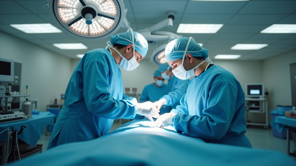 Close-up view of advanced medical equipment in hospital operation theatre