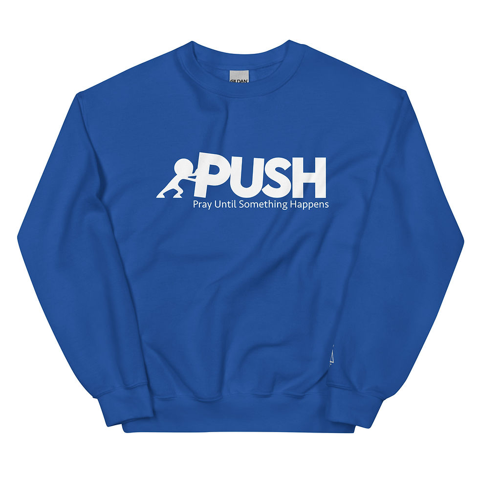 Miniatura: PUSH Unisex Crew Neck Sweatshirt
