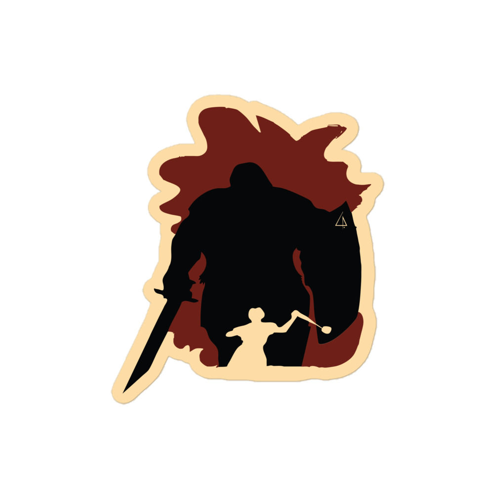 David & Goliath stickers