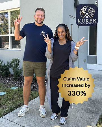 Kurek Claims LLC – another happy client after a successful insurance claim settlement.”