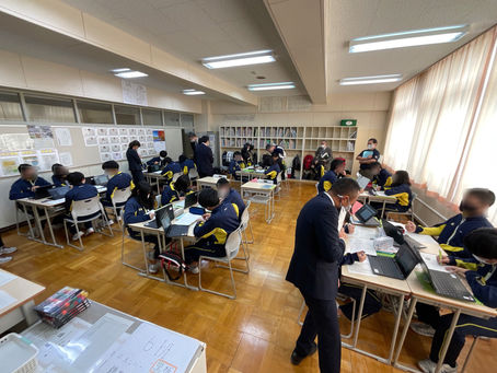協力員授業公開(様似中)