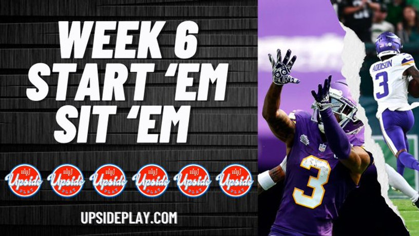 Week 6: Starts and Sits