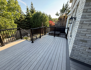 PVC-deck-aluminium railing-Oakville