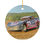 Thumbnail: Dirt Track Race Car Ceramic Ornament – #15 Stock Car Racing Keepsake