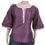 Thumbnail: Burgundy raw silk top