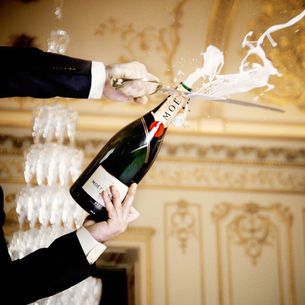 How to Saber Champagne with a Wine Glass: Step-by-Step Guide