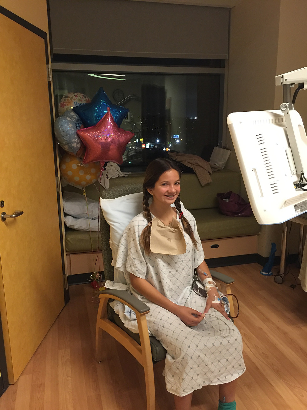 Trying to sit down after my surgery, I felt as uncomfortable as I look.