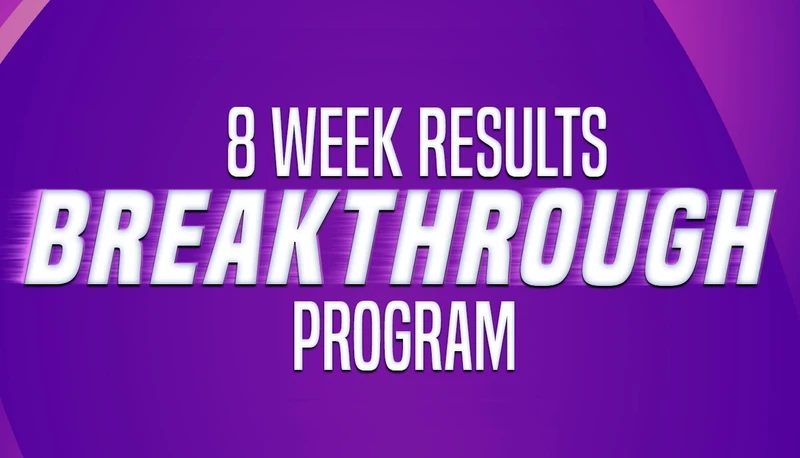 Logo with words 8 Week Results Breakthrough program