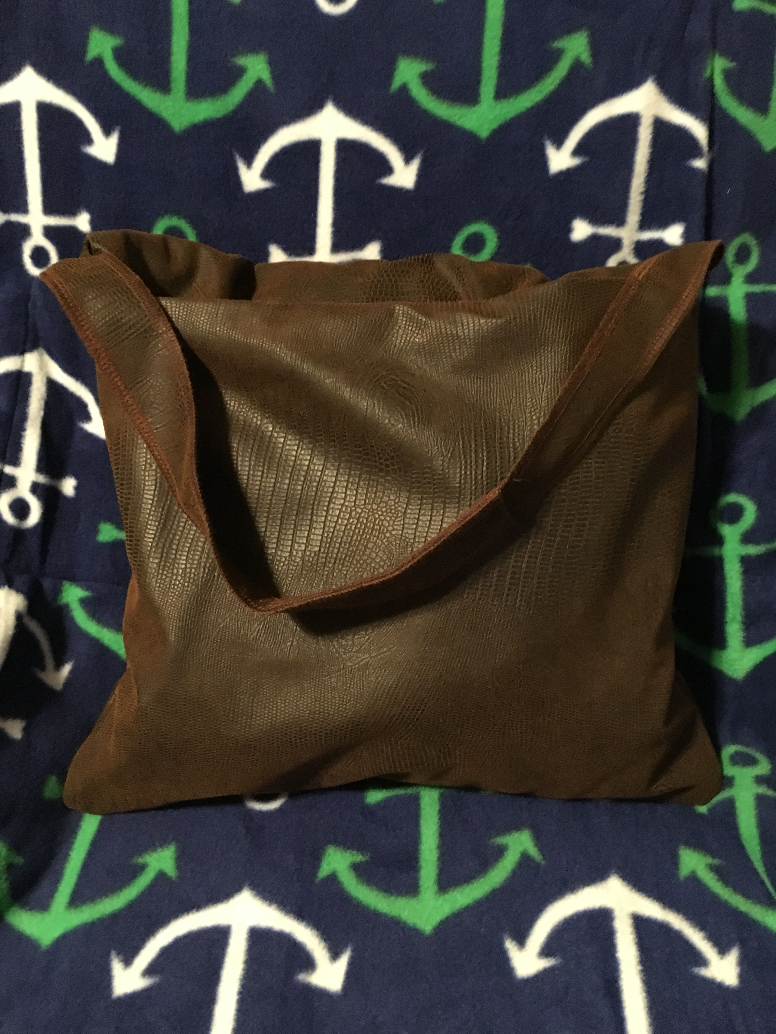 Black Flux Leather Utility Bag