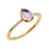 Thumbnail: Links of London Luna Gems 18kt Yellow Gold, Amethyst & Diamond Ring