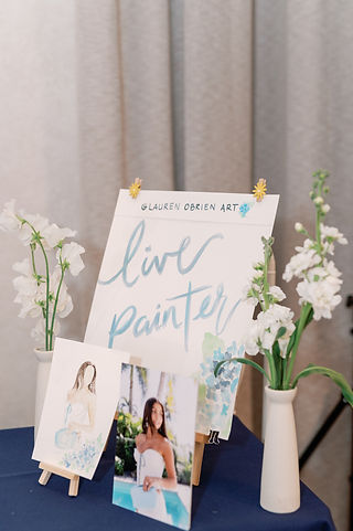 Live painter for Bridal Shower in Nashville for Hannah Ann Sluss
