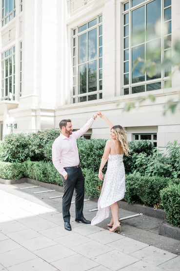 downtown nashville engagement photos