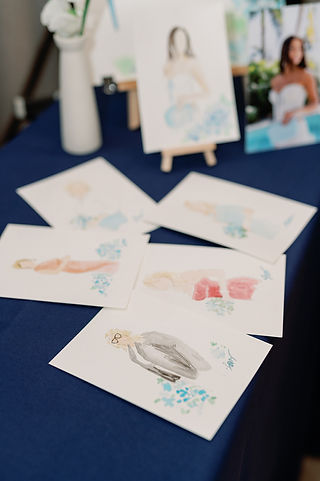 guest live painting from Bridal Shower in Nashville for Hannah Ann Sluss