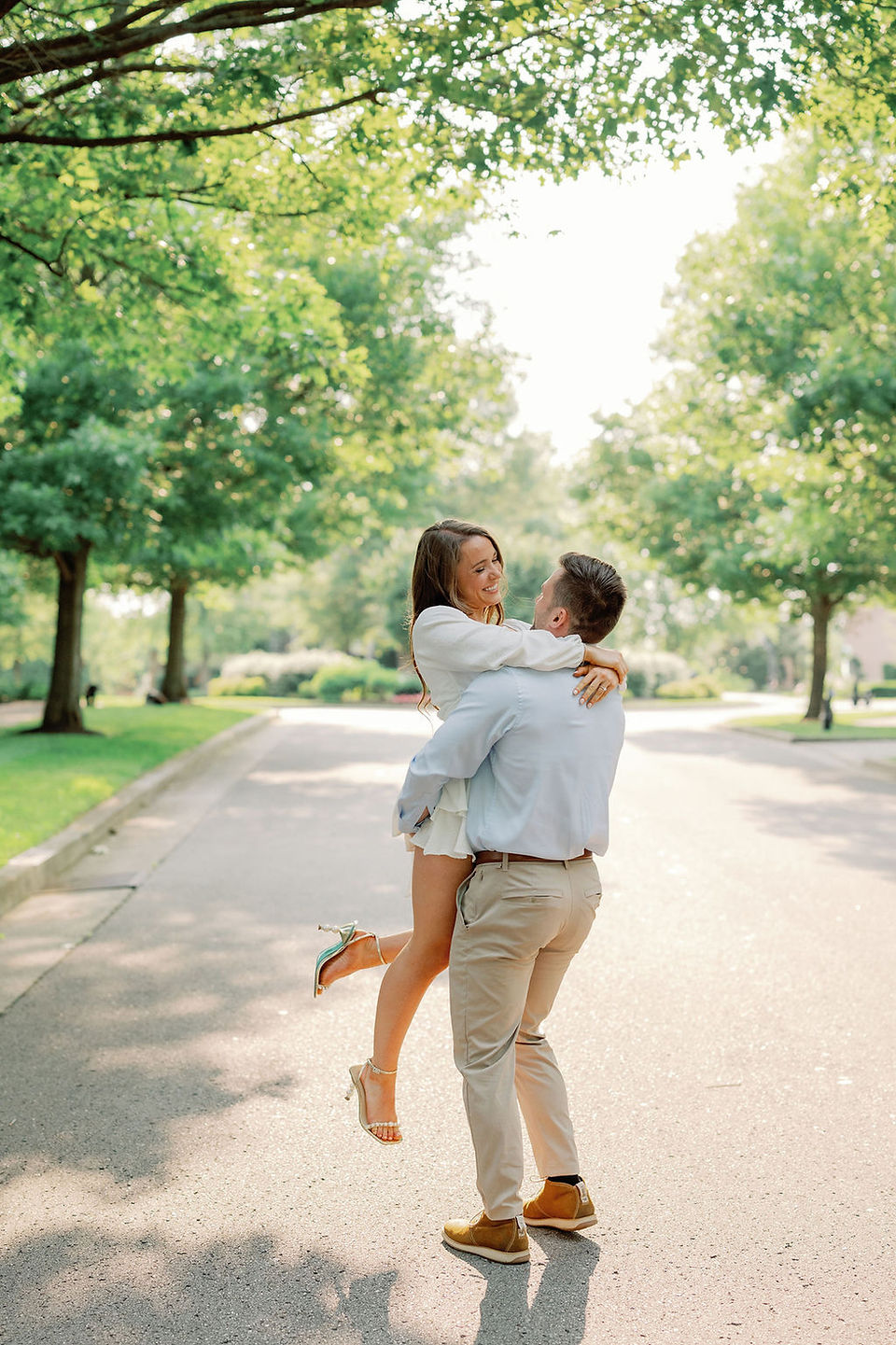 Elegant engagement session in Nashville with genuine emotion