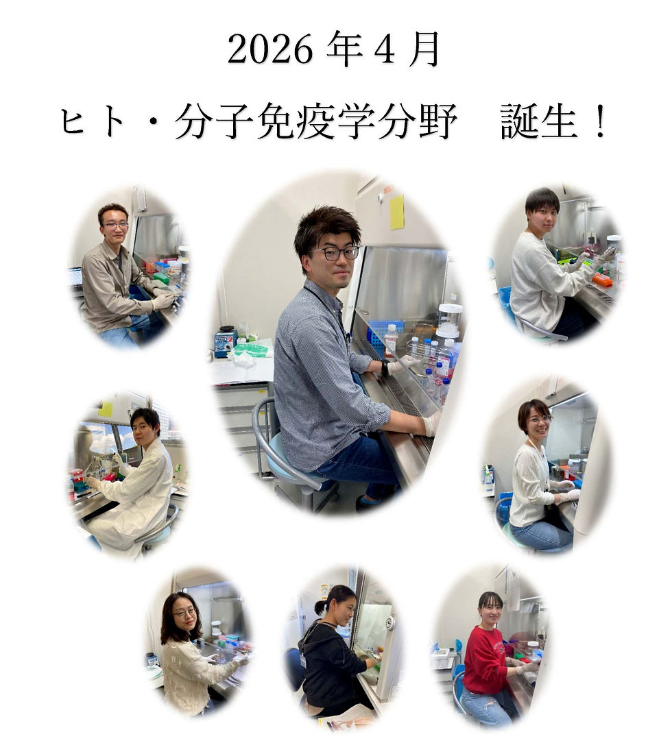 ヒト分子免疫学分野 誕生!