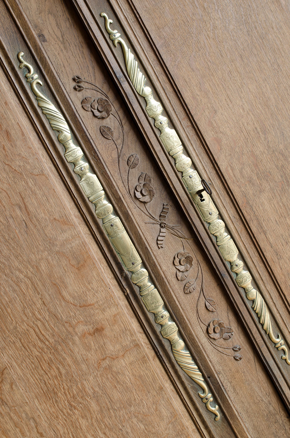 Thumbnail: Antique French Armoire with Hanging Rail & Drawers (#1996)