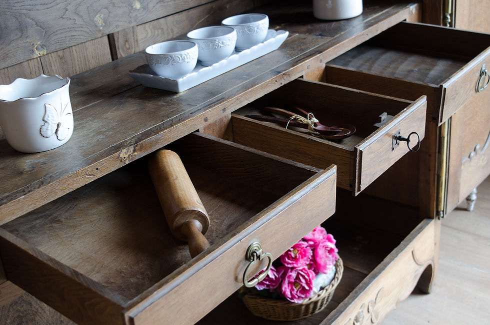 Thumbnail: Antique French Oak Armoire with Shelves or Hanging Rail (#2019)