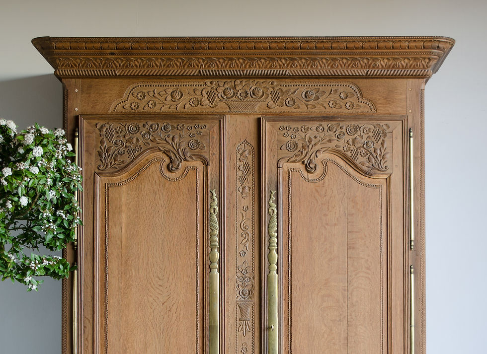 Thumbnail: SOLD TO LYDIA Antique French Armoire with Shelves or Hanging Rail (#1976)