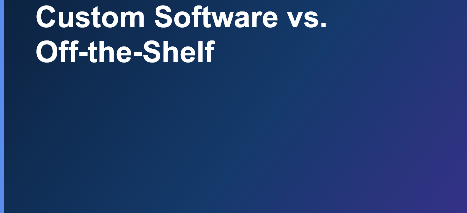Two paths diverging toward a custom-built system and a packaged software box
