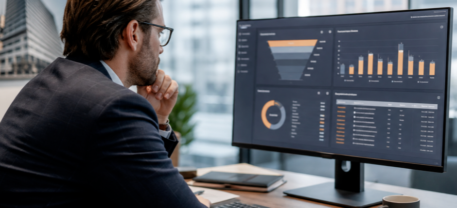 A commercial brokerage deal pipeline dashboard showing conversion, velocity, and source ROI metrics