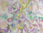 Abstract brain-like mushroom in colourful dreamlike landscape.