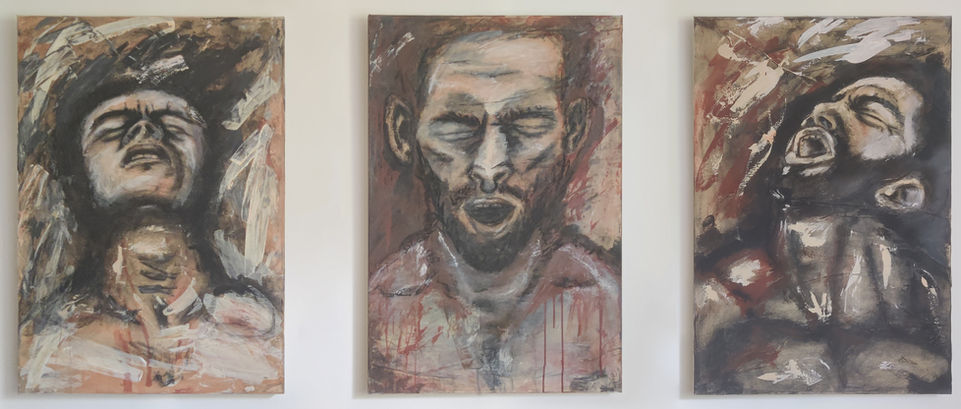 The figurative artworks are made by the Canadian artist Marianne Dicaire