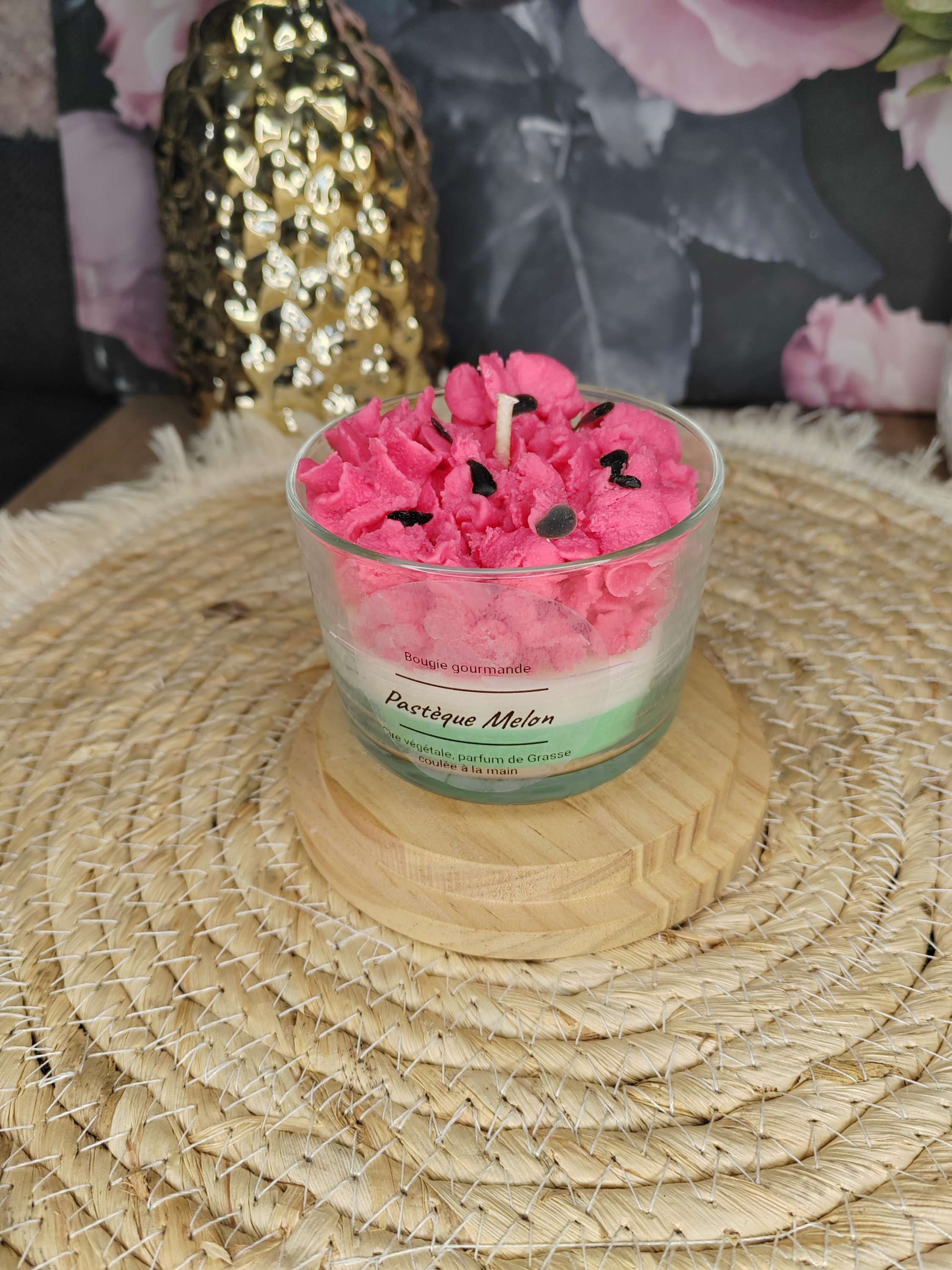 BOUGIE GOURMANDE PASTEQUE MELON