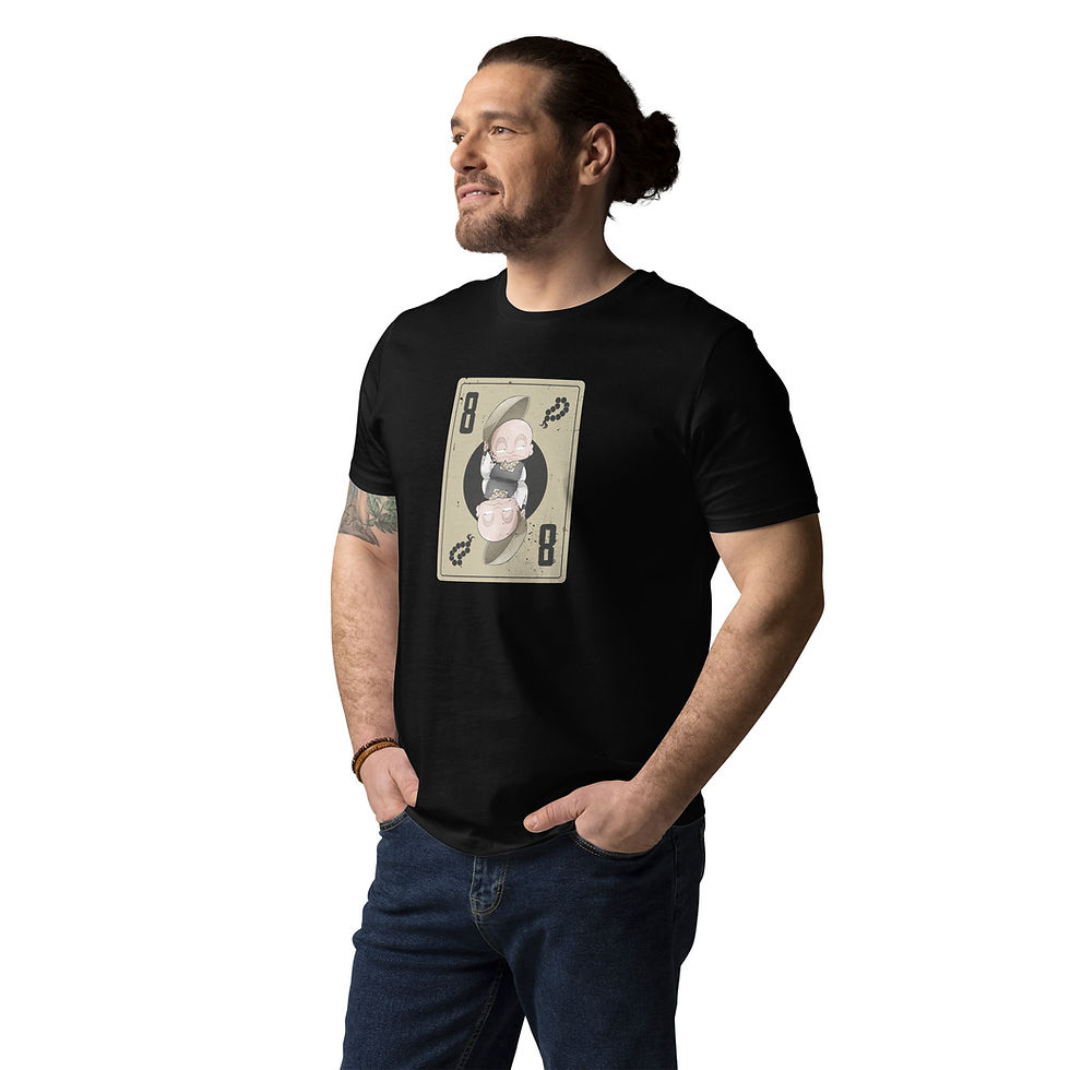Thumbnail: Sakuranbo - 8 Beads Playing Card | Unisex organic cotton t-shirt 
