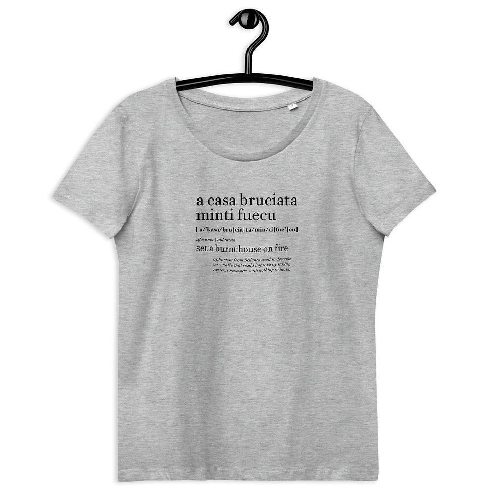 Thumbnail: Salento MADness - A casa Bruciata Women's fitted eco tee