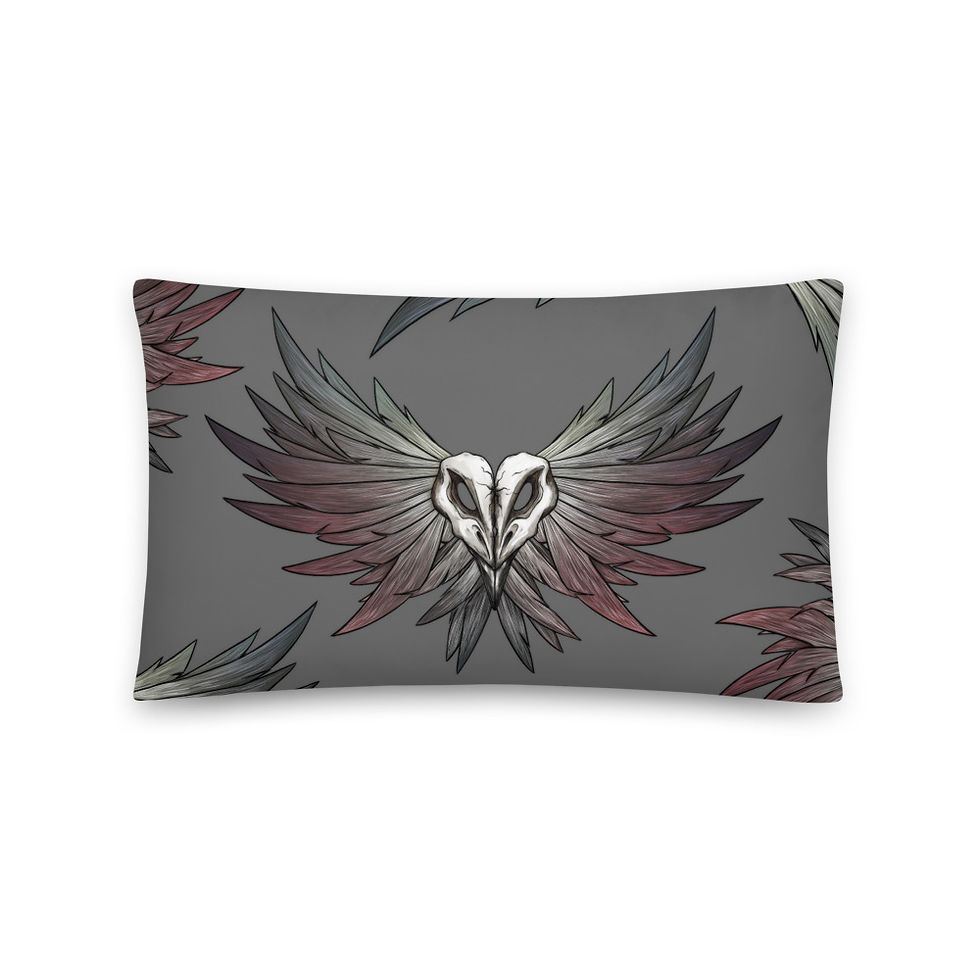 Thumbnail: SKULL Crow - Pillow