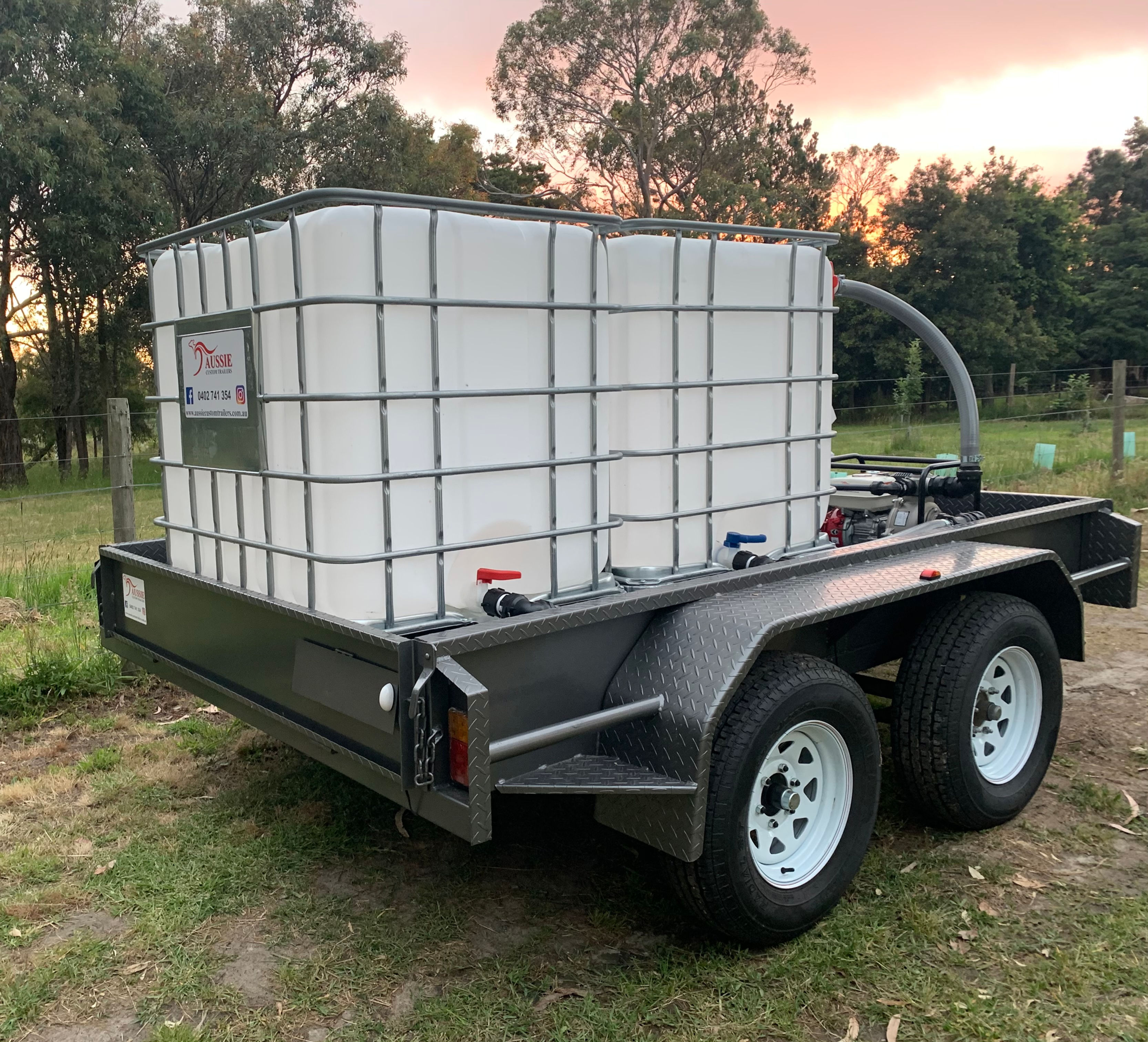 2000 Liter Fire Fighting Trailer 2.8 Ton Rating