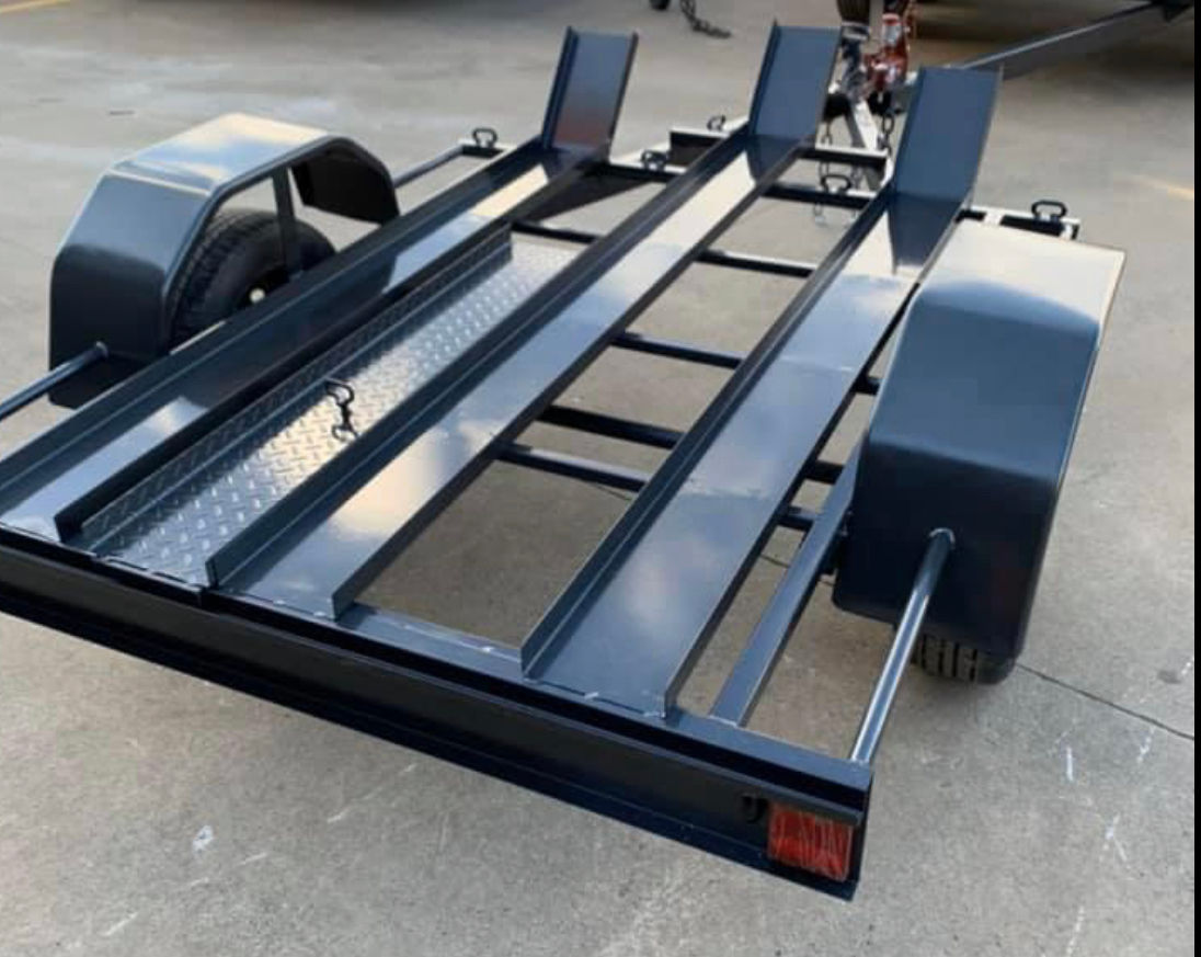 6x4 750kg 3 Bike Trailer, Open floor. Model: MB1