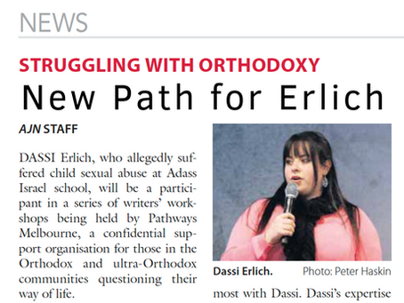 'Struggling with Orthodoxy: New path for Erlich