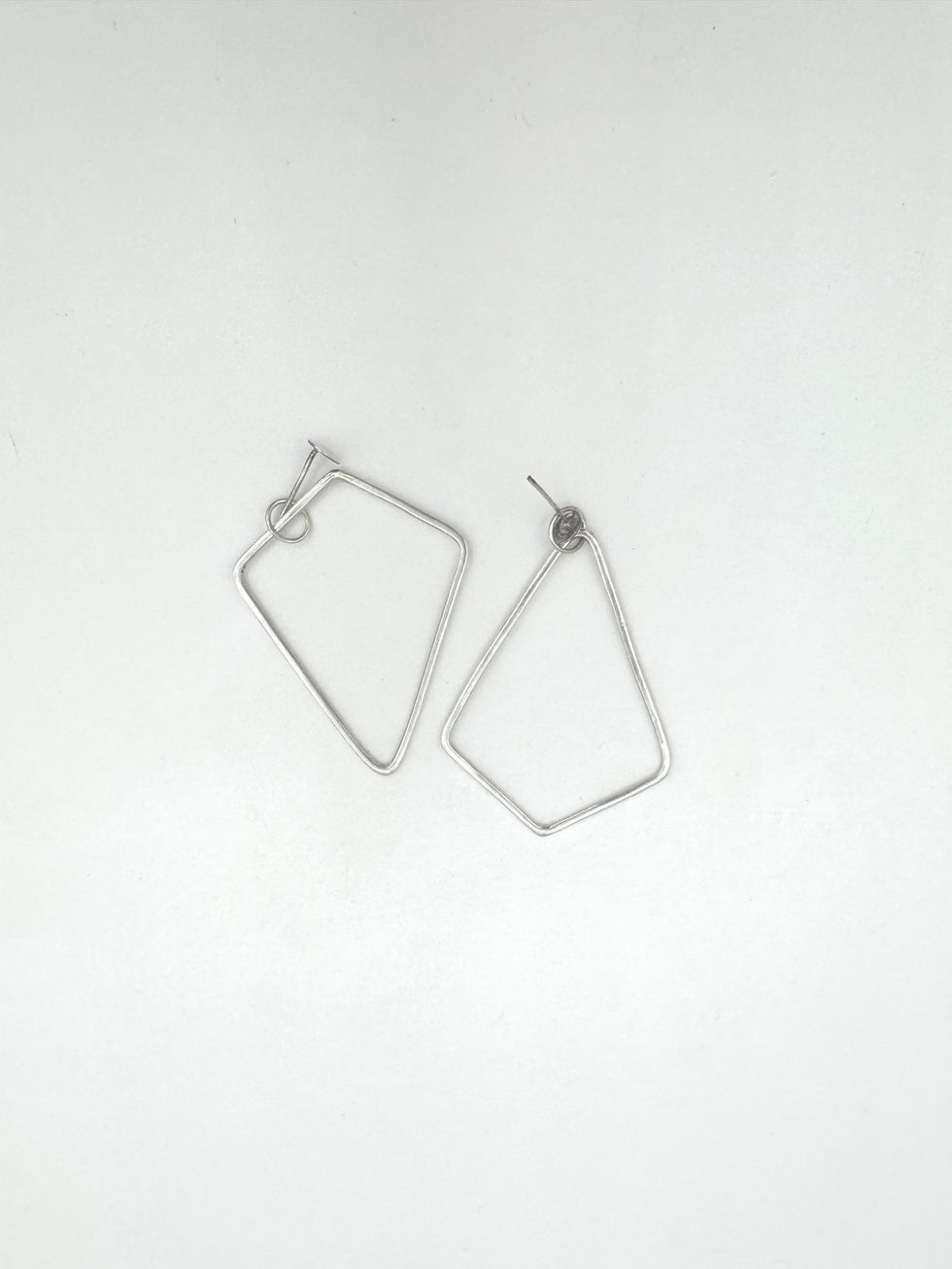 Handgemaakte zilveren oorbellen statement unieke, modern