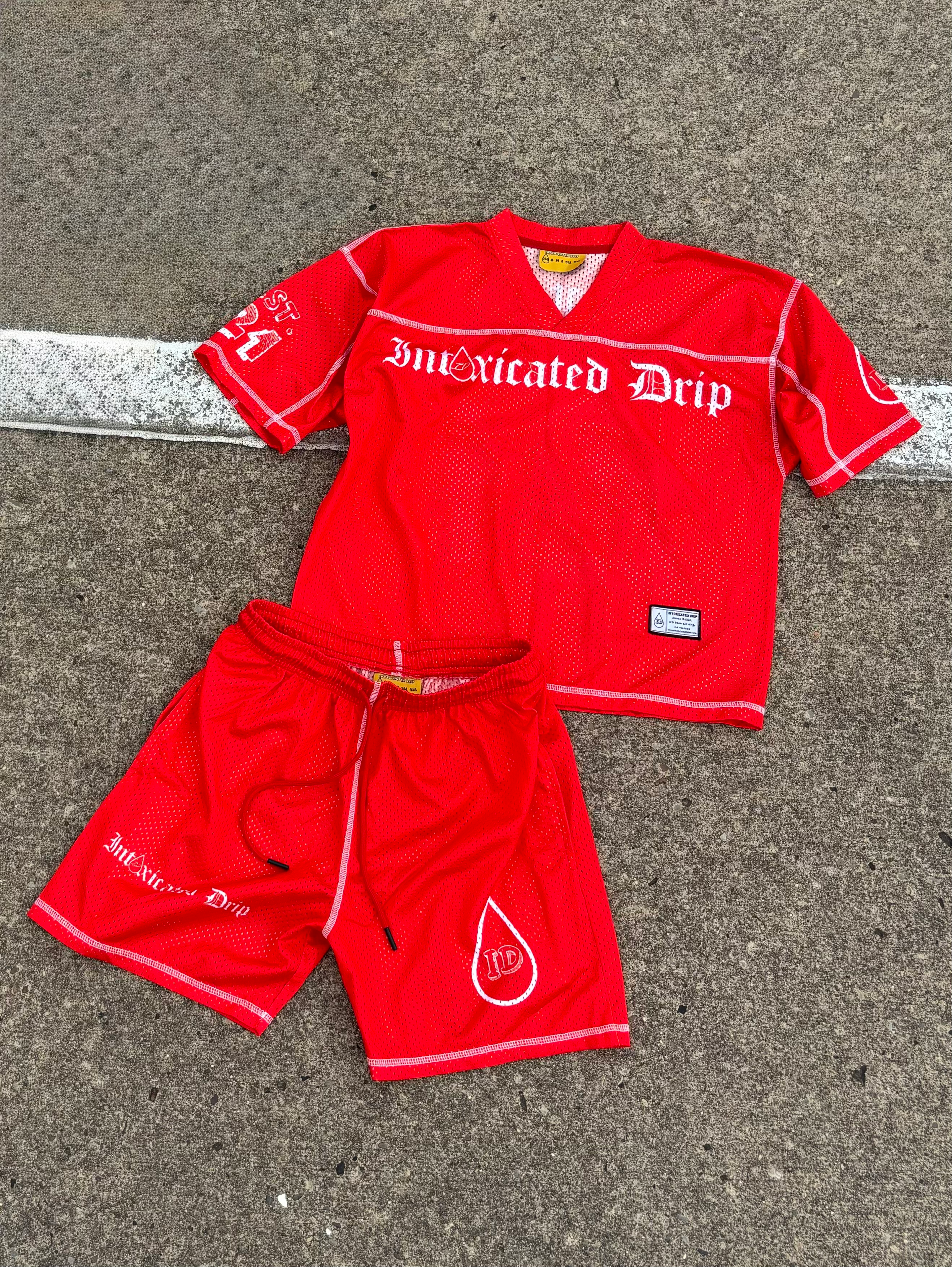 RED JERSEY DRIP SET
