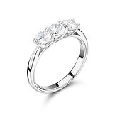 Trilogy Round Stone Double Gallery & Window Mount Ring