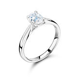 4 Claw Oval Open Gallery Mount Ring